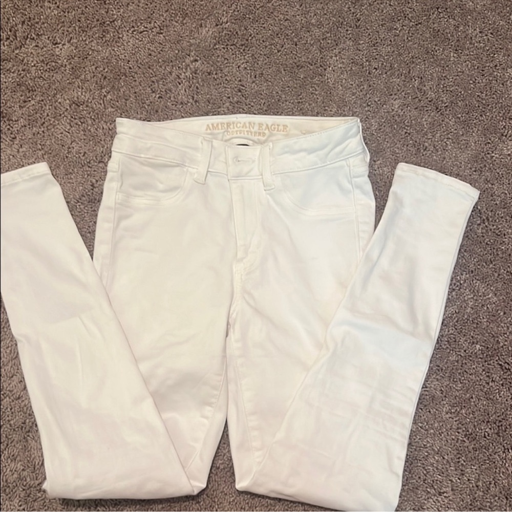 American Eagle Outfitters White Stretch Jeans - Picture 4 of 4